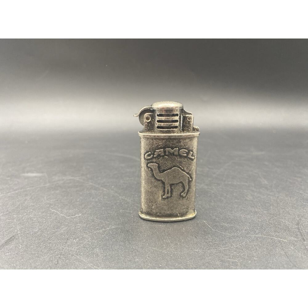 Vintage Camel Cigarette Lighter Steel Trench Style Lighter.
